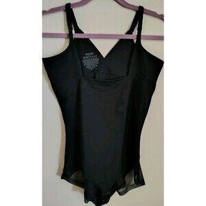 Red Hot Spanx Size XL Open Bust Shaping Slip Black
